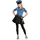 Girls Cop Cutie 2 Costume Set - Large (12-14) 1 Set - Adorable Police Uniform Outfit for Kids - Perfect for Dress-Up, Parties & Halloween Fun
